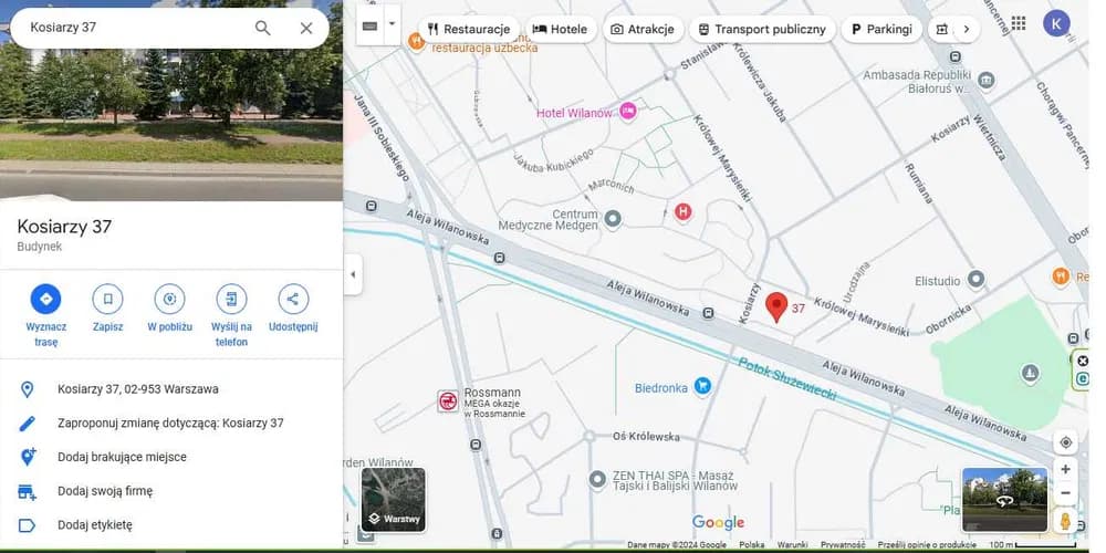 miejsce parkingowe w garażu Kosiarzy 37